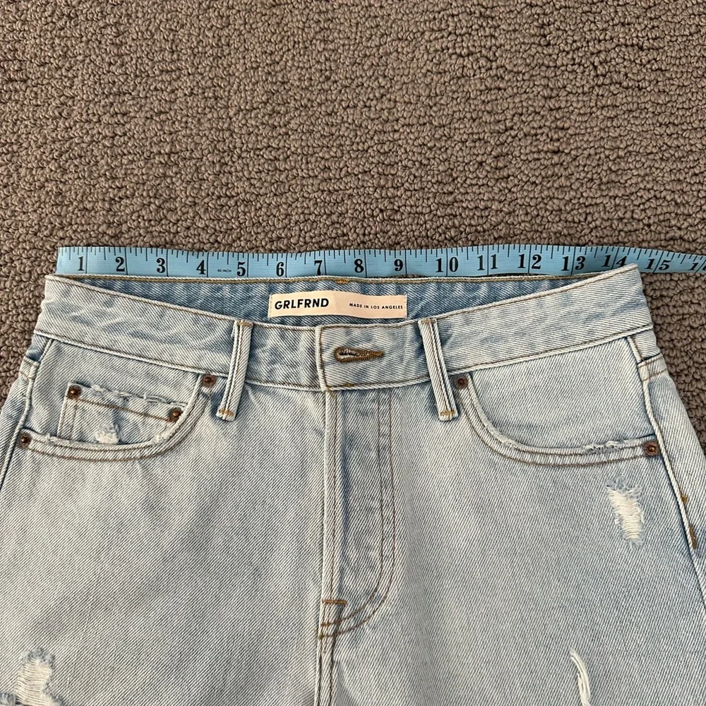 NWOT GRLFRND Helena High Rise Cut Off Short 24 - Picture 7 of 9